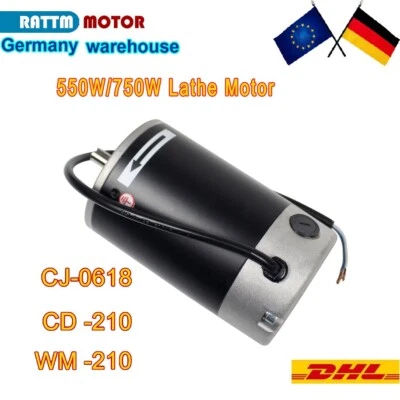RATTMMOTOR 【DE】550W/750W Mini Lathe Motor Drehmaschine Motor Für CJ-0618 CD/WM-210V Parts