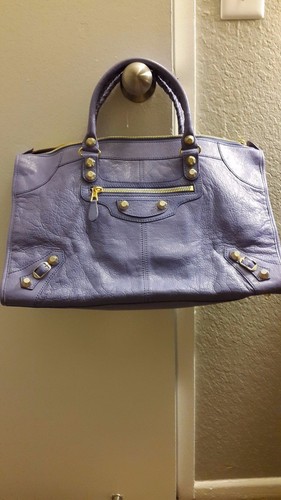 balenciaga giant gold hardware mauve purple work 2013