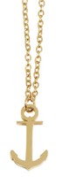 Akzent Damen Kette Halskette Frauen Edelstahlkette Maritim Anker-AnhäNger 43+5Cm