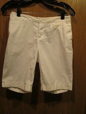 LANDS' END Boys White Cotton Short Pants Shorts Size 12 