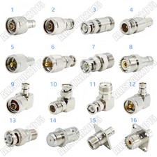 2pcs BNC Male Female to N F UHF PL259 SO239 Plug Jack Adapter RF Coax Connector
