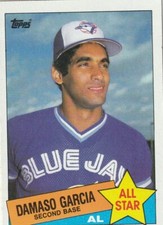 FREE SHIPPING-MINT-1985 Topps All Star Damaso Garcia #702-PLUS BLUE JAYS BONUS C