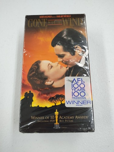 Vintage VHS **Gone With The Wind** 2 Cassette Tape Box Set** AFI 100 Variant
