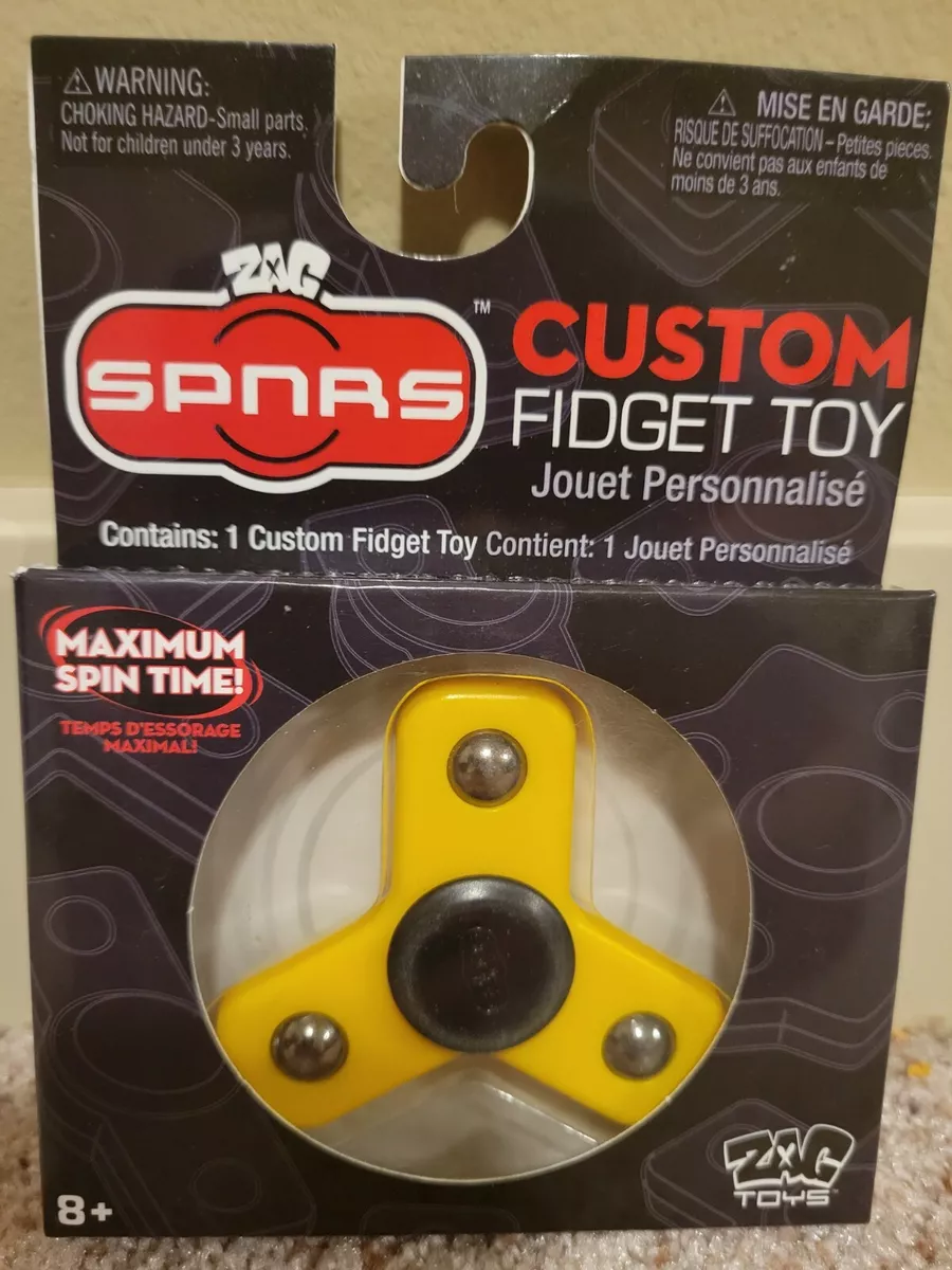 Custom Fidget Spinner Toy SPNRS ZAG Toys Maximum Spin Time Ages 8 New