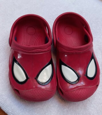 Kids Marvel Spider Man Lightweight Clog Size 5/6 GUC