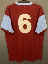 MEN RETRO REPLICA WEST HAM UNITED 1966/1967 SOCCER FOOTBALL SHIRT JERSEY SIZE L