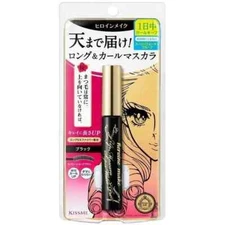 Kiss Me Heroine Make Long & Curl Mascara Super Waterproof WP01-Black 6g - New