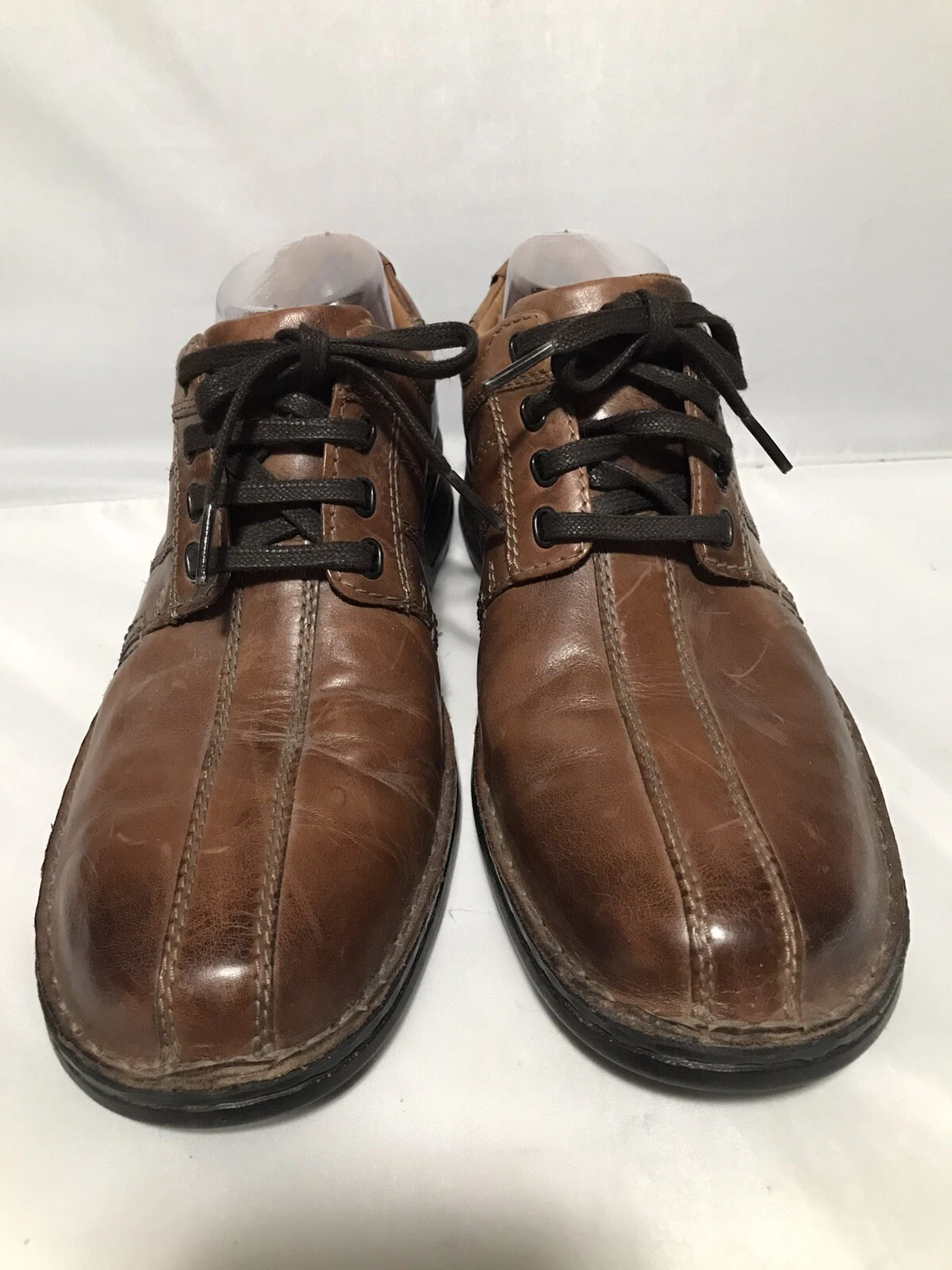 Clarks Collection Scarpe Casual Uomo Marrone Morbide Ammortizzate Oxford 14885 Taglia 9 5 M