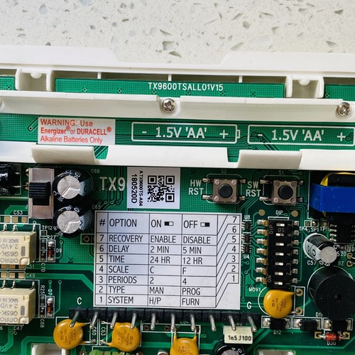 Programmable Thermostat Lux Products 7-Day TX9600TS White AC Heat HVAC Tested - Picture 8 of 14