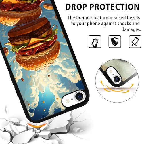 Chicken burger sandwich For Samsung A15 A16 S23 S24 S25 Ultra FE Flexible Covers - 第 9/25 張圖片