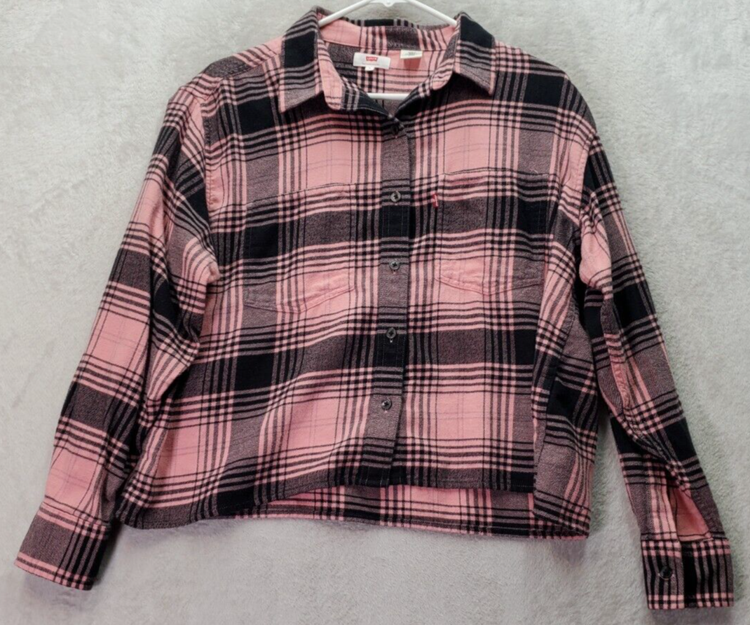 Belvet Cropped checkered shirt pink My Checkered World Mesh Top
