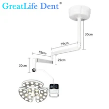 US Stock 32W 30 LEDs Dental Ceiling Shadowless Surgical Medical Pet Exam Light