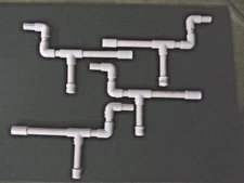  Marshmallow Shooters Lot of Four PVC Blow Guns Marshmellow Shoots Mini Mallows