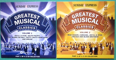 GREATEST MUSICAL CLASSICS ~ DOUBLE ALBUM, A SUNDAY EXPRESS PROMOTION. (2 CD'S)