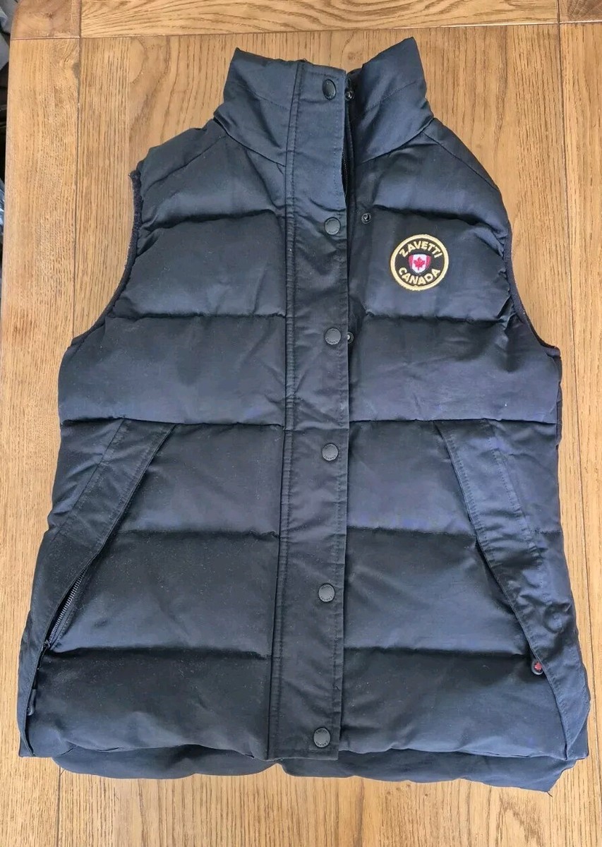 Ladies Zavetti Canada Salvino Padded Gilet Black Size S 8-10