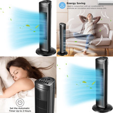 Ventilador De Torre Ocilante Refrigerador Habitacion Fria 30  Oficina En Hogar