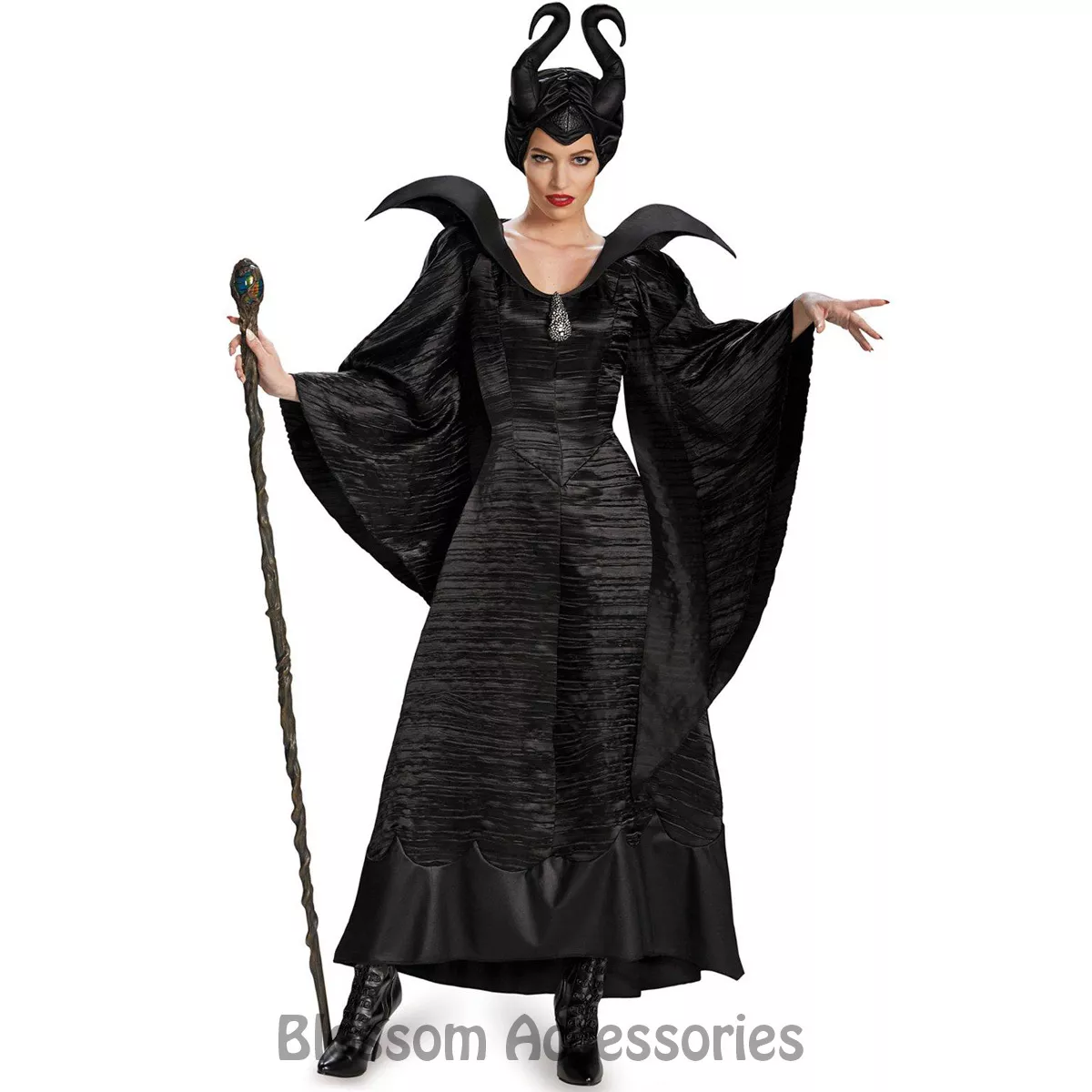 eBay　CL283　Maleficent　Sleeping　Gown　Deluxe　Christening　Black　Beauty　Witch　Costume