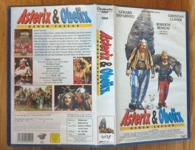 VHS Kinder Video Film - Asterix & Obelix gegen Caesar *** Gérard Depardieu !!!