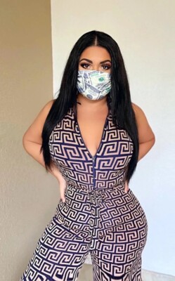 Green Money Face Mask Light Reusable Breathable Washable Fabric Adult Unisex OS