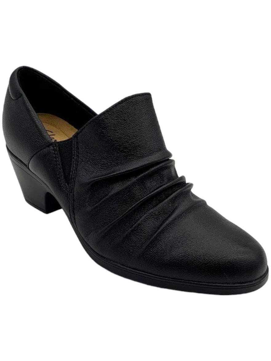 Clarks Emily2 Cove Leather Booties Black | eBay