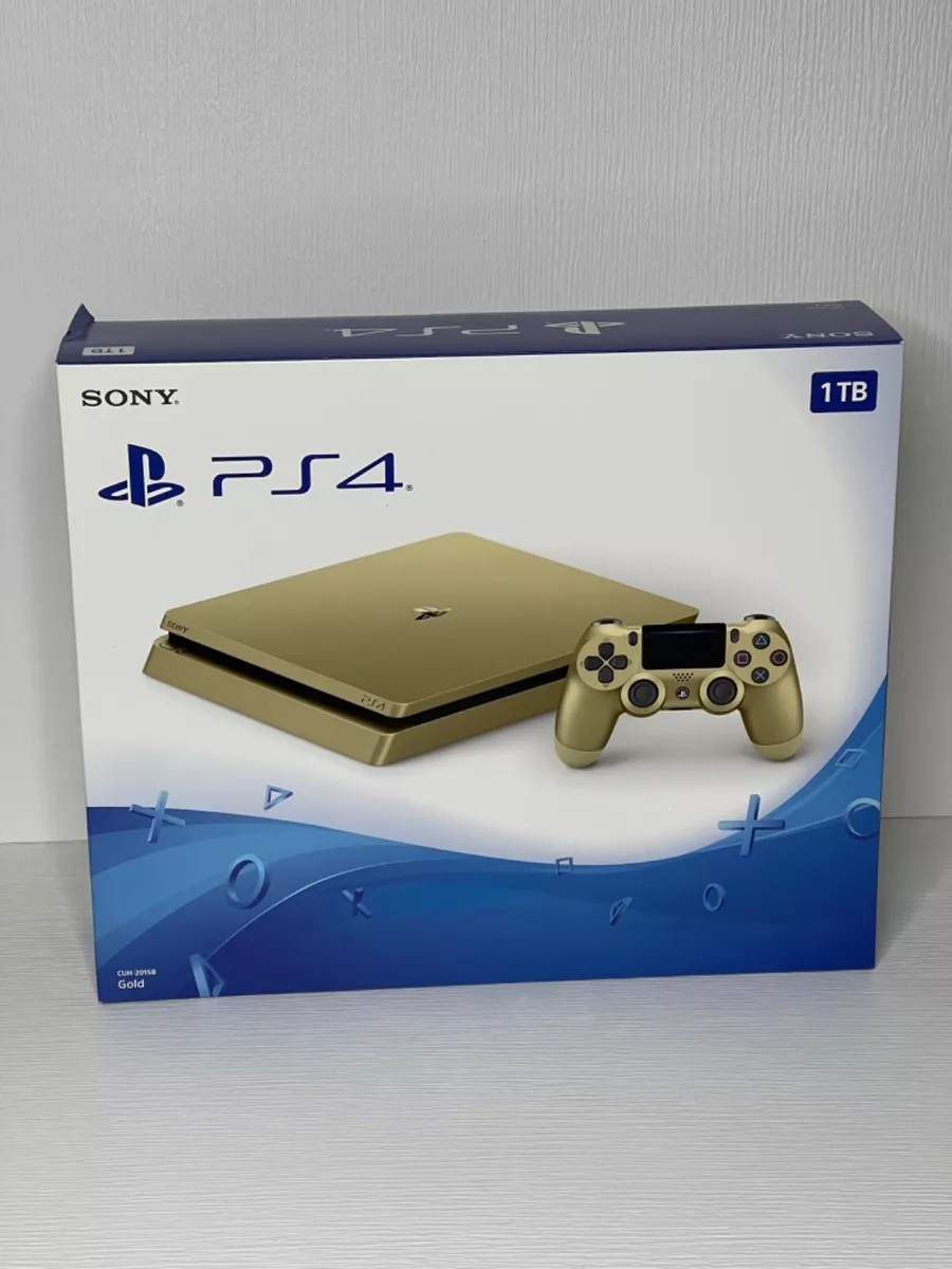 Sony PlayStation 4 PS4 Slim 1TB Gold Game Console Limited Edition Fast Free  Ship