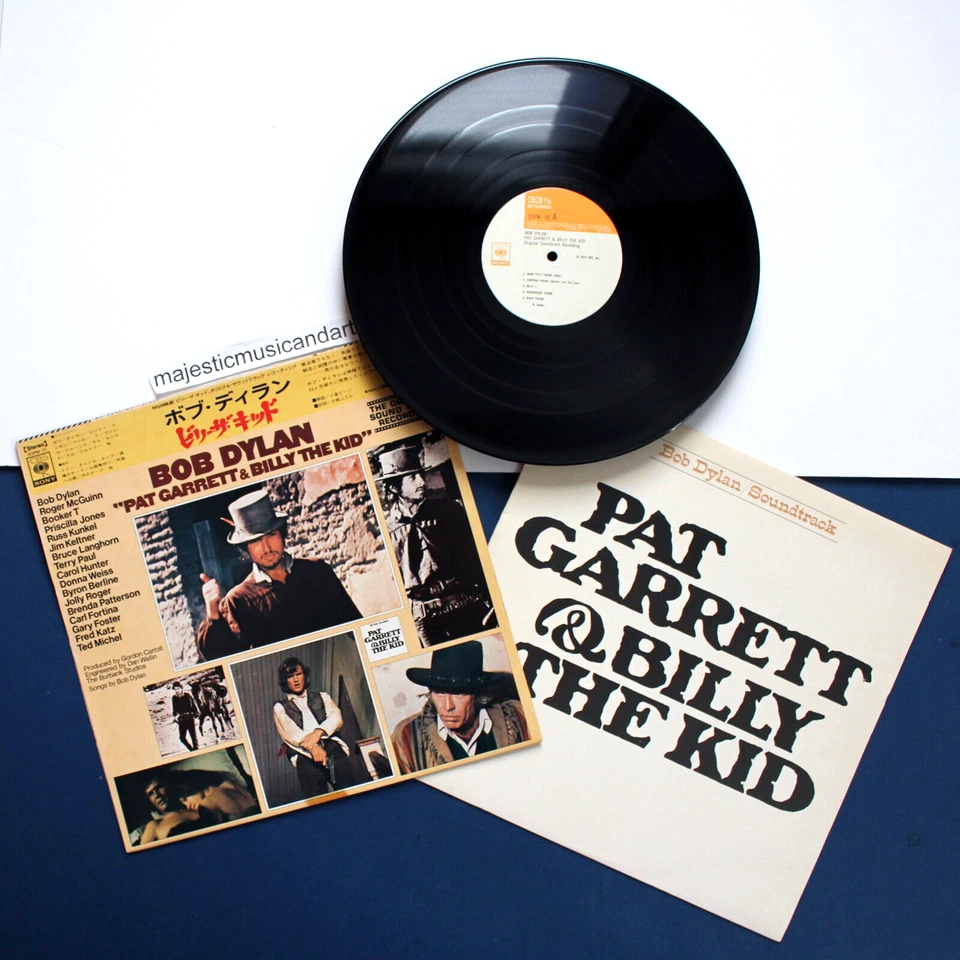 RARE COVER 1973 OG BOB DYLAN PAT GARRETT BILLY THE KID VINYL LP POSTER EX+ - Image 2 of 4