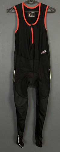 WOMEN'S LADY LONG CRANE CYCLISMO CYCLING BIB BIBS BODY SHORTS PADDED SIZE S - 第 1/10 張圖片