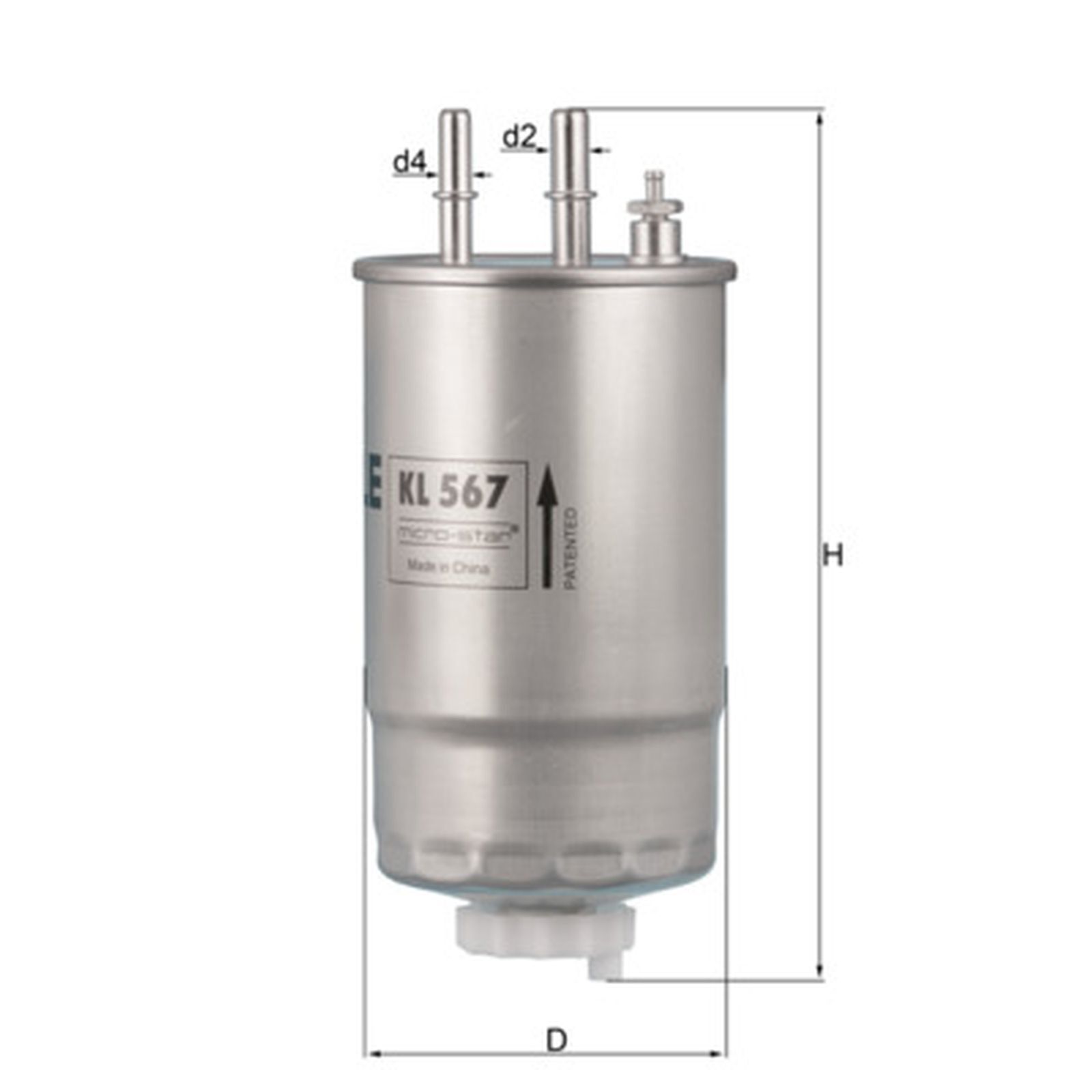 Fuel filter In-Line Filter KL 567 MAHLE for FIAT ALFA ROMEO CITROËN PEUGEOT OPEL - Image 8