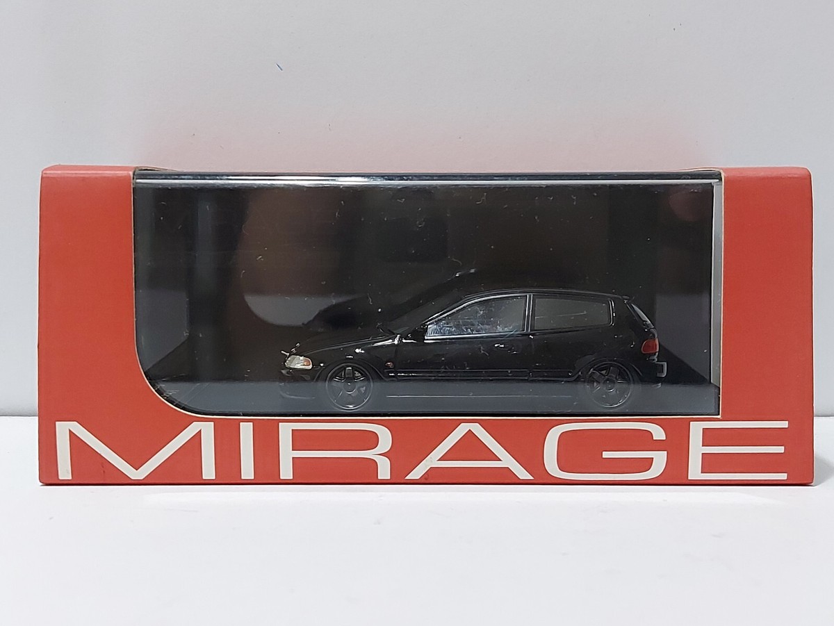 Honda Civic EG6 Black Group A Mirage Model 1/43 Scale Model Honda Civic EG6 Black Group A Mirage Model 1/43 Scale Model