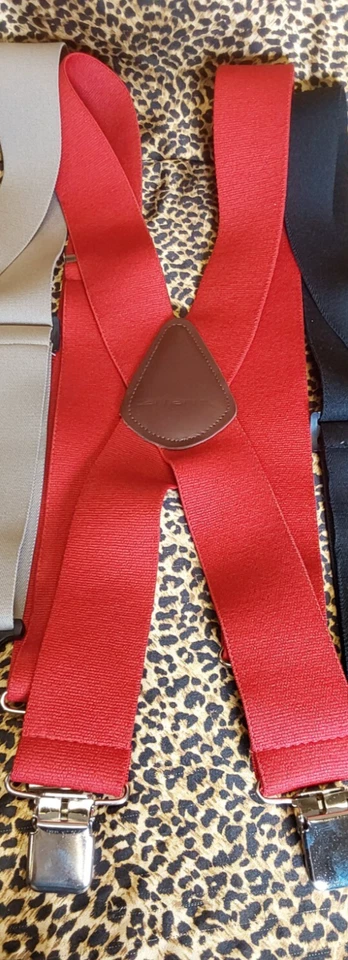 Suspenders Men's Elastic 2 Inch Wide Hook End Suspenders - BUNDLE - Image 3 of 4