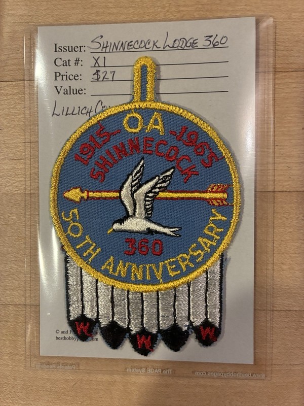 Shinnecock OA Lodge 360 X1, 50th Anniversary