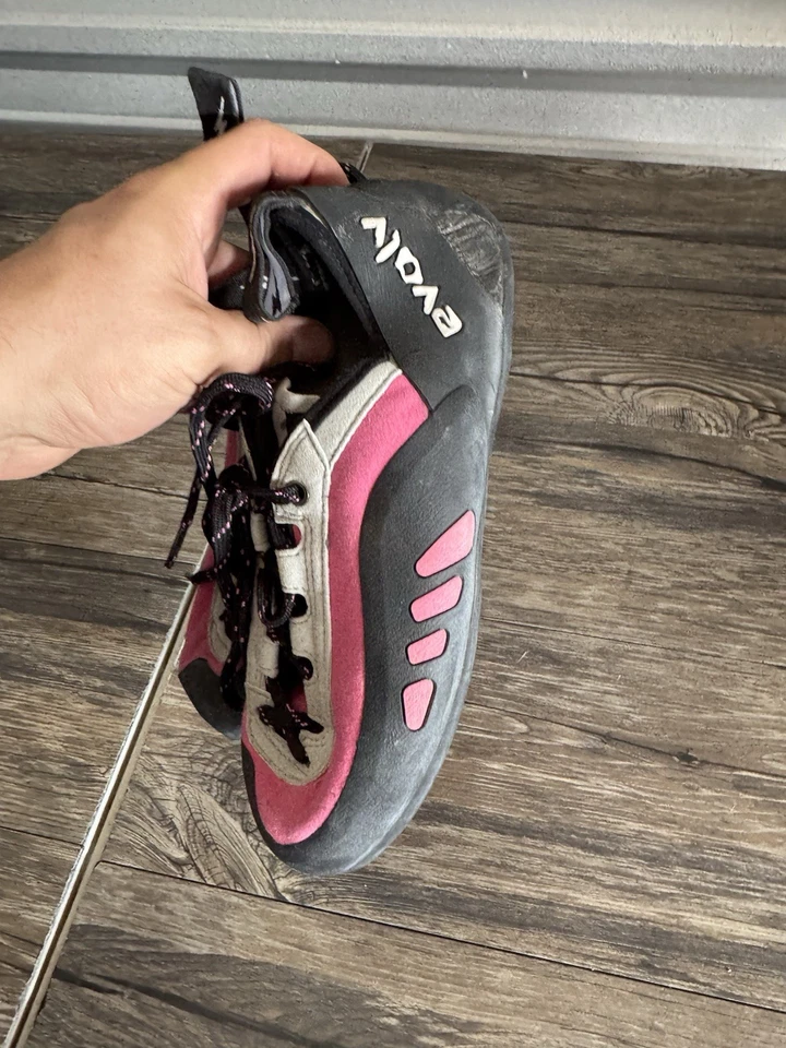 Туфли для скалолазания Evolv Eco-Trax США фиолетово-черные VTR 3D женские размер 9 - Изображение 3 из 4