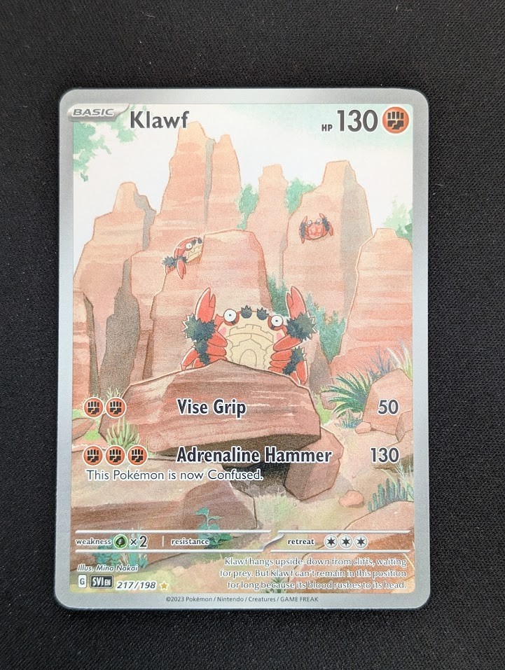 Klawf - 217/198 - Illustration Rare Pokemon Scarlet & Violet - Base Set