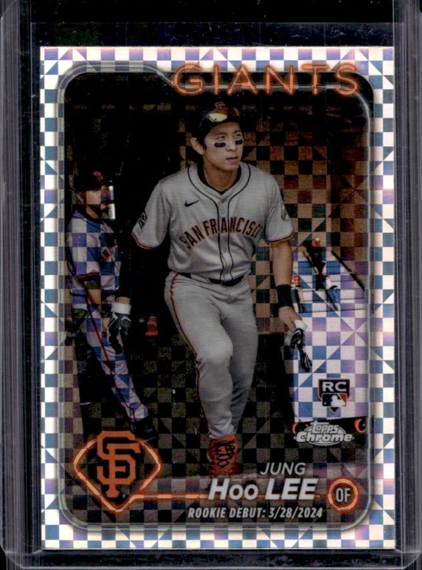 2024 Topps Chrome Update Jung HOO Lee RC X-Fractor Rookie #USC185 Giants