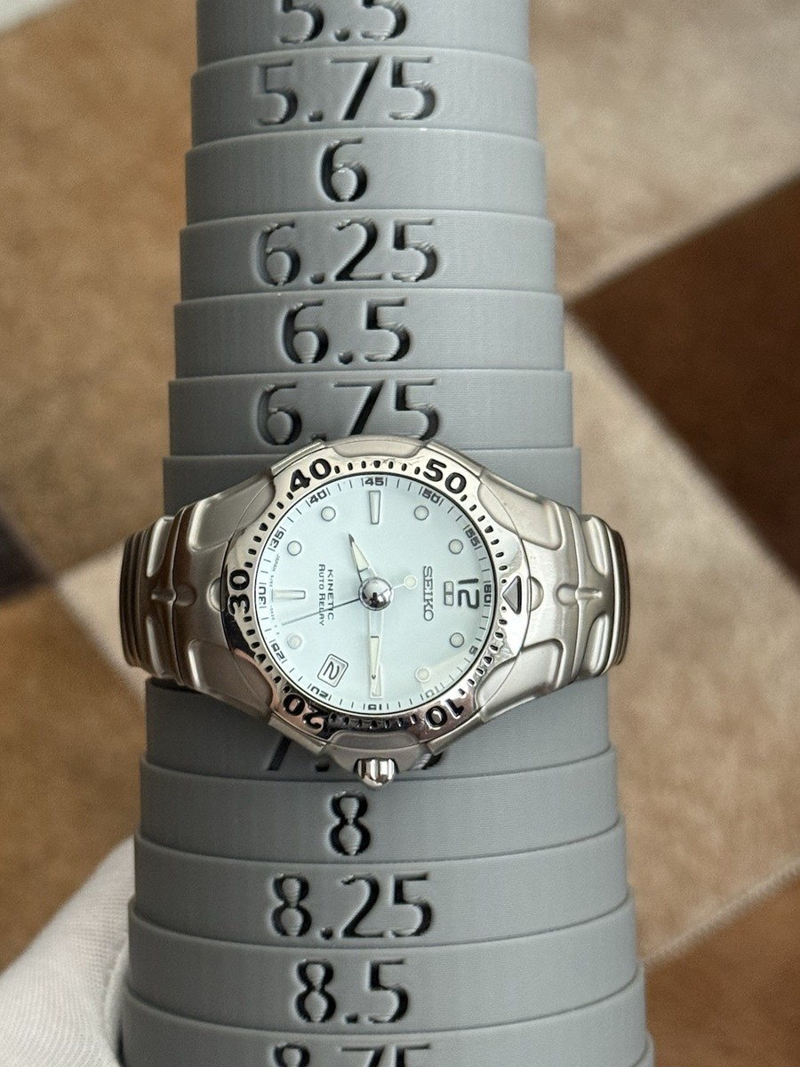 Rare Vintage Seiko Kinetic Auto Relay 5J22-0A50 Men's Sports Watch