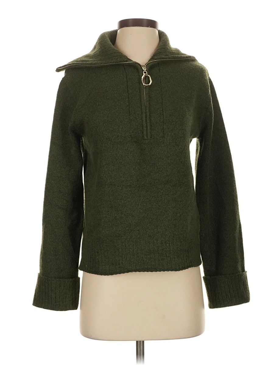 Nicole Miller New York Women Green Pullover Sweater S