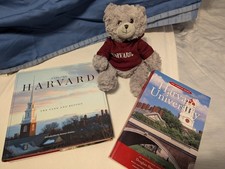 Harvard Teddy Bear + 2 Harvard University Books