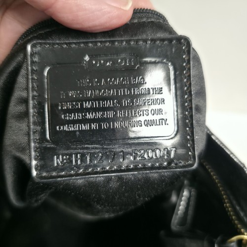 VTG Coach Poppy Daisy Black Liquid Gloss Pocket  Shoulder Handbag Purse *Read* - Bild 17 von 24