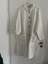 RUNDHOLZ Hauptlinie Mantel 100%Leinen milk OS...