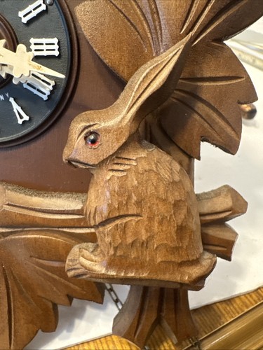 Vintage cuckoo clock hubert herr Triberg Germany Body Excellent Condition - Picture 7 of 17