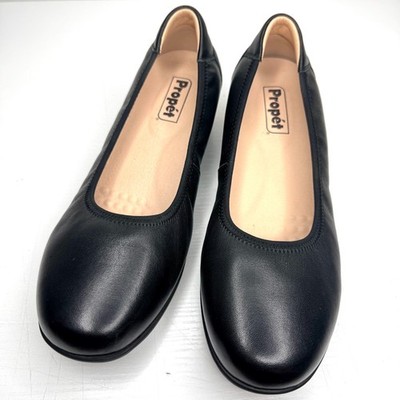 PROPET Yara Leather Comfort Orthotic Office Slip On Wedge Ballet Flats 9 WCX004L