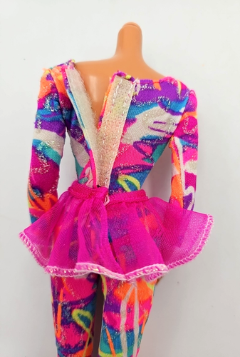 Mattel Barbie Hot Skatin Barbie vestito solo lama a rullo Unitard - Foto 4 di 5
