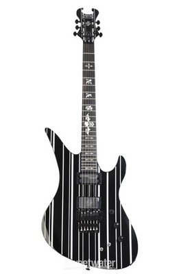 Schecter Synyster Gates Custom-S - Gloss Black with Silver Stripes
