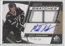 2008-09 SP Game Used Edition SIGnificant Swatches 8/50 Matt Niskanen Auto 10gc