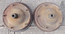 1936 Ford Rear Brake Drums Hubs Original Pair 37-39