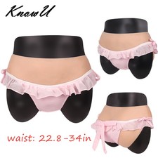 US Stock Silicone Pants Underwear Vagina Panty Transgender Crossdresser