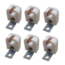 Miniature G5 Bi-Pin T5 Lamp Holder Light Bulb Socket with Bracket & 6/32 Tapp