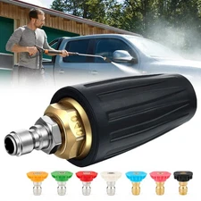 4.0GPM High Pressure Washer Rotating Turbo Nozzle Spray Tip 4000PSI 1/4" Quick✨
