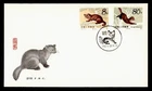 DR WHO 1982 CHINA PRC FDC SABLE ANIMAL COMBO R65956