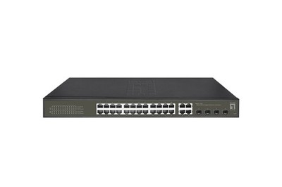 Hilbert 28-Port Gigabit PoE Smart Lite Switch - 24 PoE Ausgänge - 4 x Gigabit...